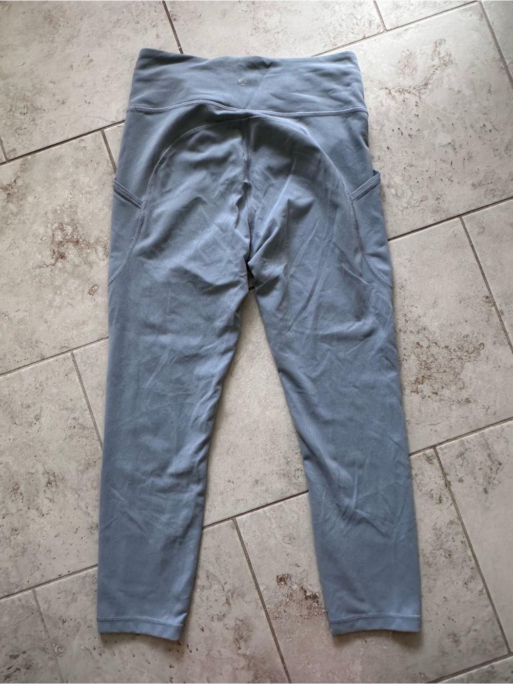 Lululemon dusty blue pocket leggings